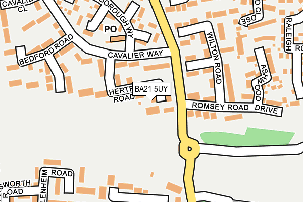 BA21 5UY map - OS OpenMap – Local (Ordnance Survey)