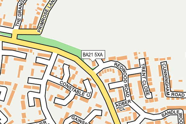 BA21 5XA map - OS OpenMap – Local (Ordnance Survey)