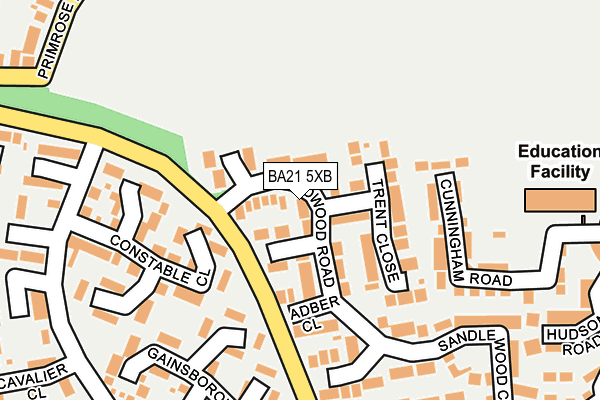 BA21 5XB map - OS OpenMap – Local (Ordnance Survey)