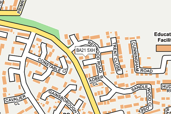 BA21 5XH map - OS OpenMap – Local (Ordnance Survey)