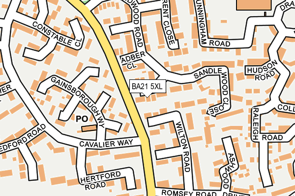 BA21 5XL map - OS OpenMap – Local (Ordnance Survey)