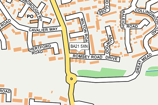 BA21 5XN map - OS OpenMap – Local (Ordnance Survey)