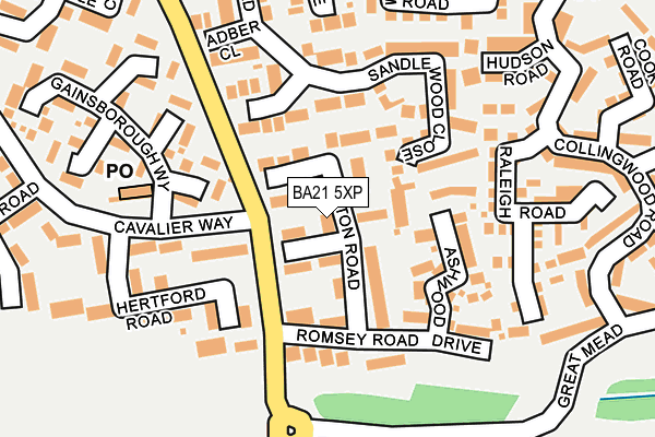BA21 5XP map - OS OpenMap – Local (Ordnance Survey)