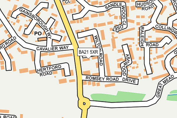 BA21 5XR map - OS OpenMap – Local (Ordnance Survey)