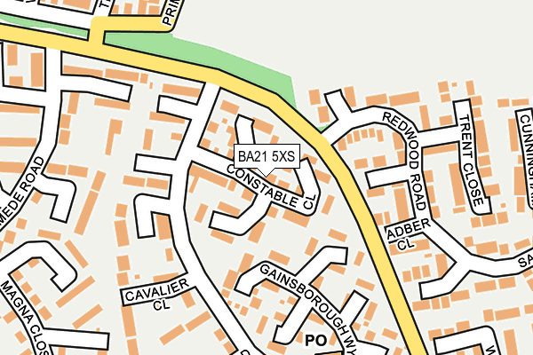 BA21 5XS map - OS OpenMap – Local (Ordnance Survey)