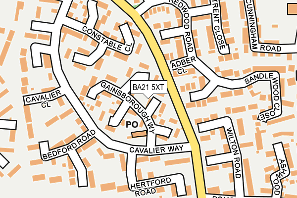 BA21 5XT map - OS OpenMap – Local (Ordnance Survey)
