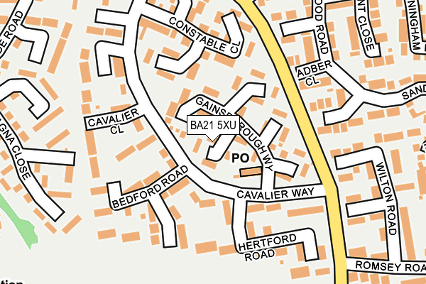 BA21 5XU map - OS OpenMap – Local (Ordnance Survey)