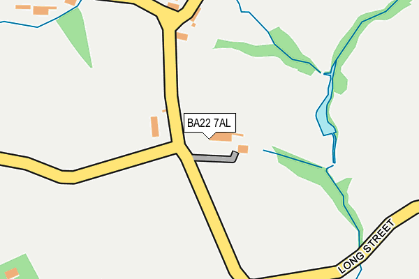 BA22 7AL map - OS OpenMap – Local (Ordnance Survey)