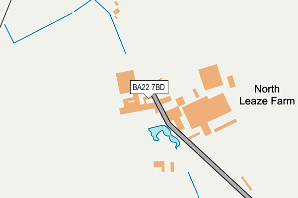 BA22 7BD map - OS OpenMap – Local (Ordnance Survey)