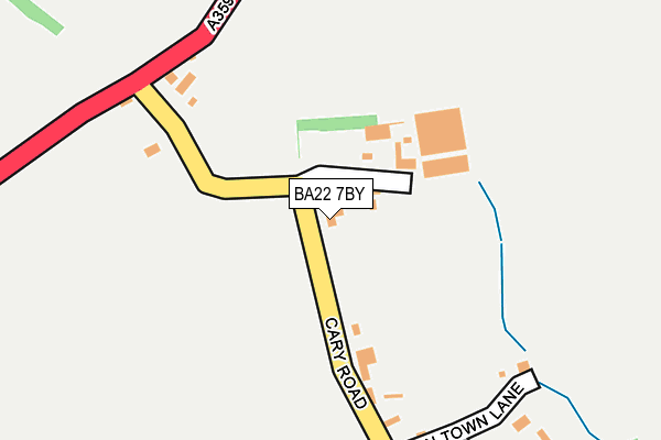 BA22 7BY map - OS OpenMap – Local (Ordnance Survey)