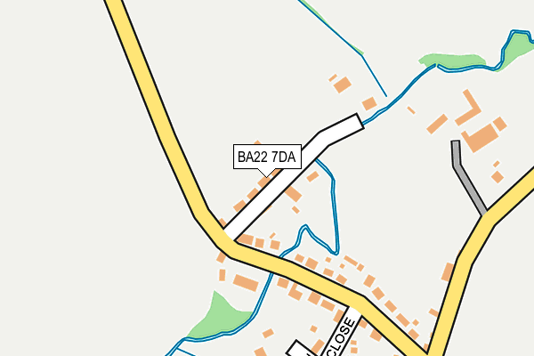 BA22 7DA map - OS OpenMap – Local (Ordnance Survey)