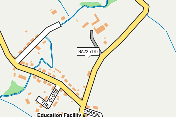 BA22 7DD map - OS OpenMap – Local (Ordnance Survey)