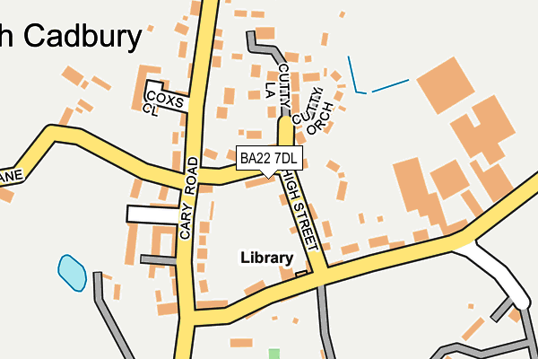 BA22 7DL map - OS OpenMap – Local (Ordnance Survey)