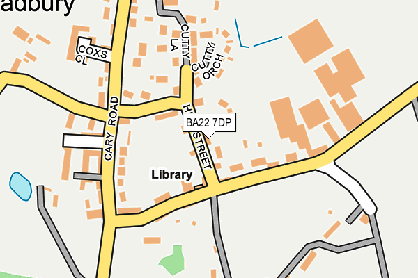 BA22 7DP map - OS OpenMap – Local (Ordnance Survey)