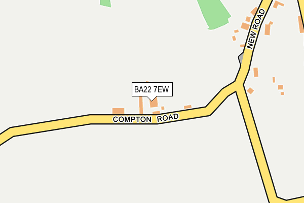 BA22 7EW map - OS OpenMap – Local (Ordnance Survey)