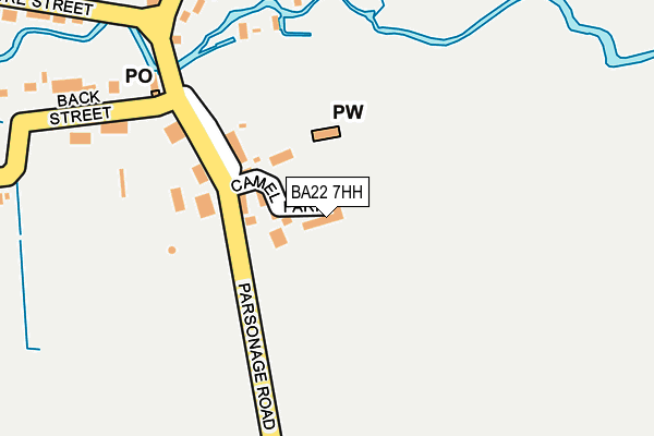 BA22 7HH map - OS OpenMap – Local (Ordnance Survey)