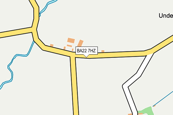 BA22 7HZ map - OS OpenMap – Local (Ordnance Survey)