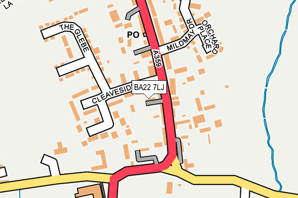 BA22 7LJ map - OS OpenMap – Local (Ordnance Survey)