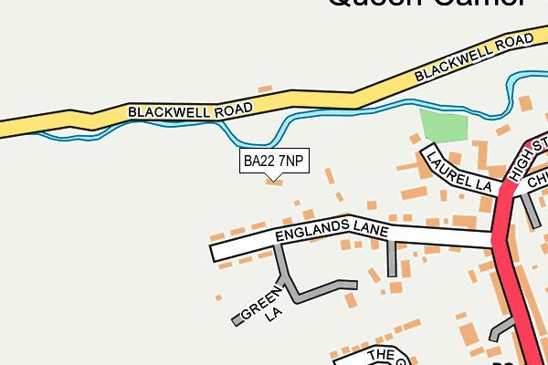 BA22 7NP map - OS OpenMap – Local (Ordnance Survey)