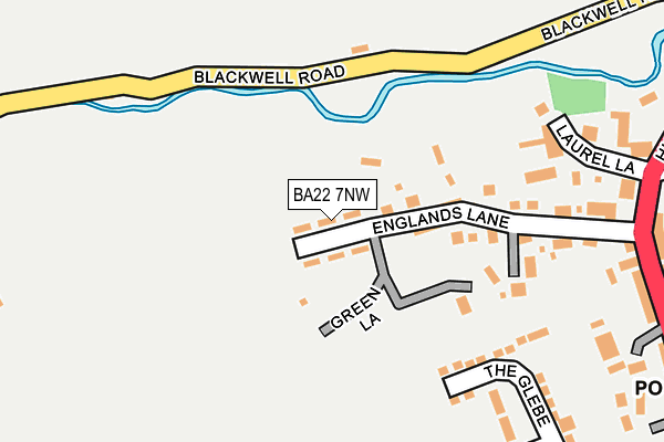 BA22 7NW map - OS OpenMap – Local (Ordnance Survey)