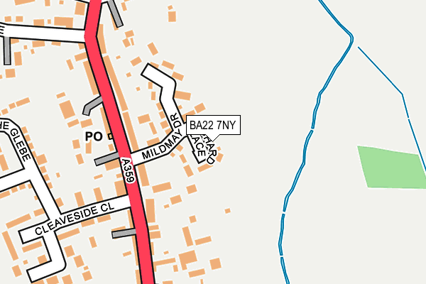 BA22 7NY map - OS OpenMap – Local (Ordnance Survey)