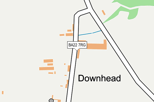 BA22 7RG map - OS OpenMap – Local (Ordnance Survey)