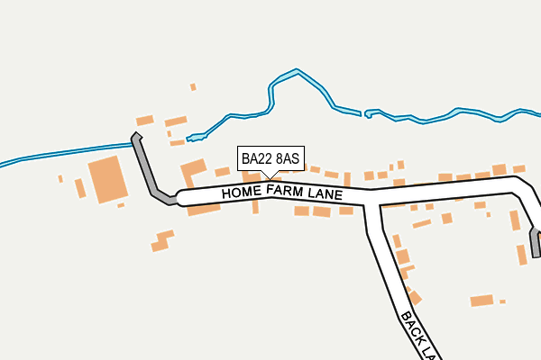 BA22 8AS map - OS OpenMap – Local (Ordnance Survey)