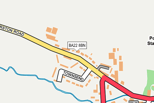 BA22 8BN map - OS OpenMap – Local (Ordnance Survey)