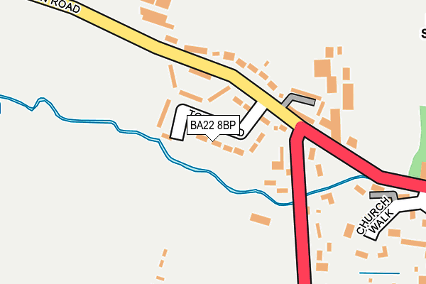 BA22 8BP map - OS OpenMap – Local (Ordnance Survey)