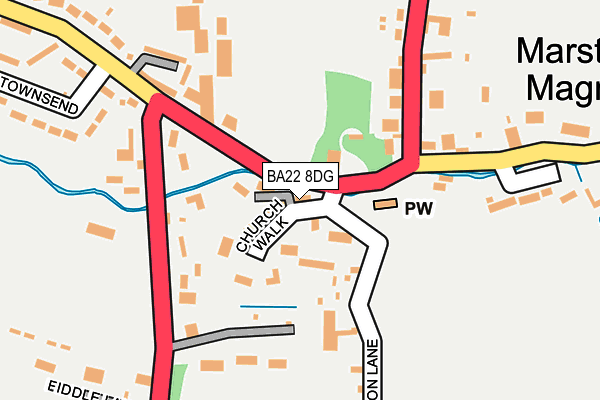 BA22 8DG map - OS OpenMap – Local (Ordnance Survey)