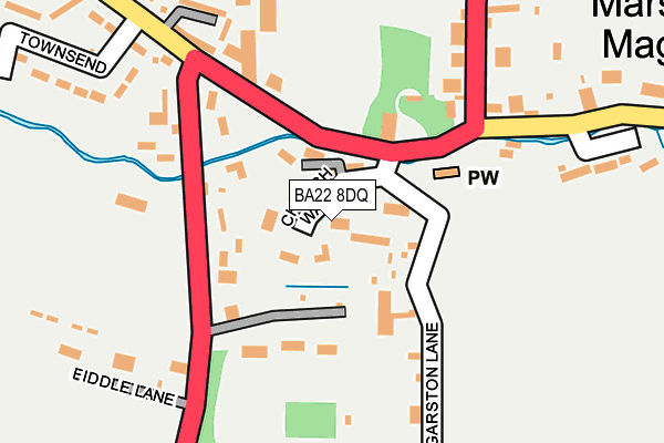 BA22 8DQ map - OS OpenMap – Local (Ordnance Survey)