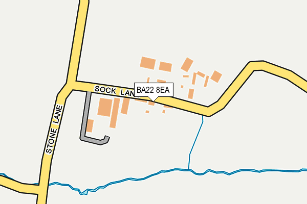 BA22 8EA map - OS OpenMap – Local (Ordnance Survey)