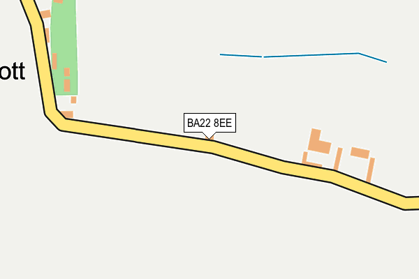 BA22 8EE map - OS OpenMap – Local (Ordnance Survey)