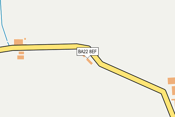 BA22 8EF map - OS OpenMap – Local (Ordnance Survey)