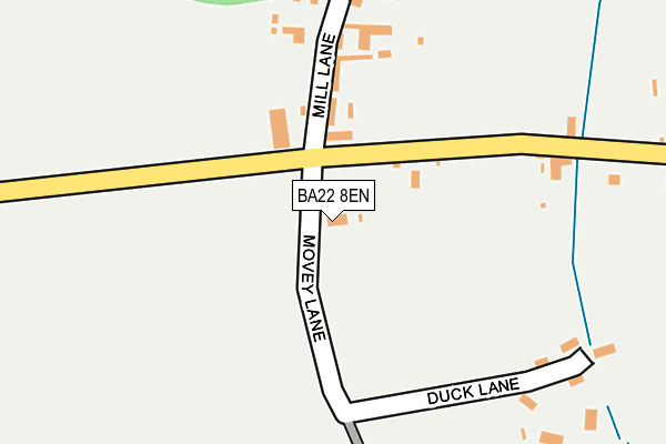 BA22 8EN map - OS OpenMap – Local (Ordnance Survey)