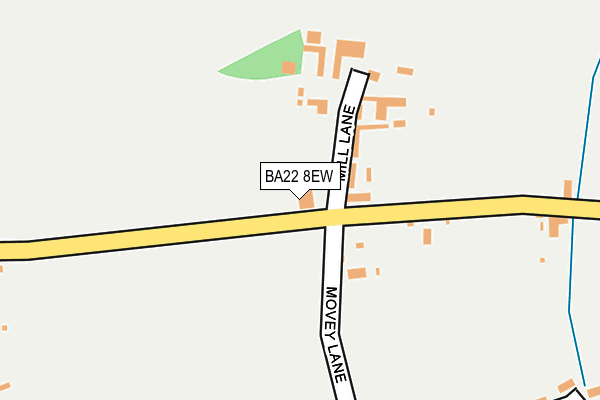 BA22 8EW map - OS OpenMap – Local (Ordnance Survey)