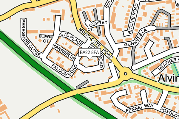 BA22 8FA map - OS OpenMap – Local (Ordnance Survey)