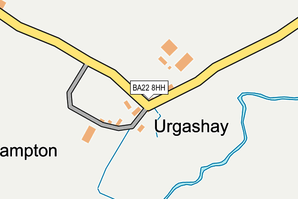 BA22 8HH map - OS OpenMap – Local (Ordnance Survey)