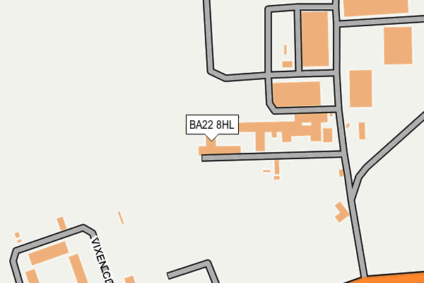 BA22 8HL map - OS OpenMap – Local (Ordnance Survey)