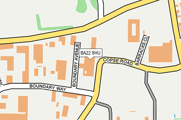 BA22 8HU map - OS OpenMap – Local (Ordnance Survey)