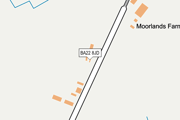 BA22 8JD map - OS OpenMap – Local (Ordnance Survey)