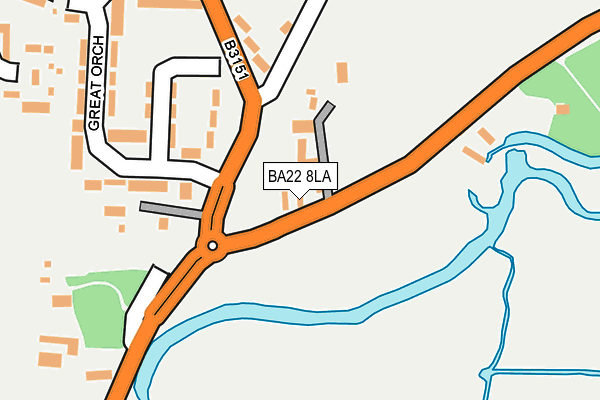 BA22 8LA map - OS OpenMap – Local (Ordnance Survey)