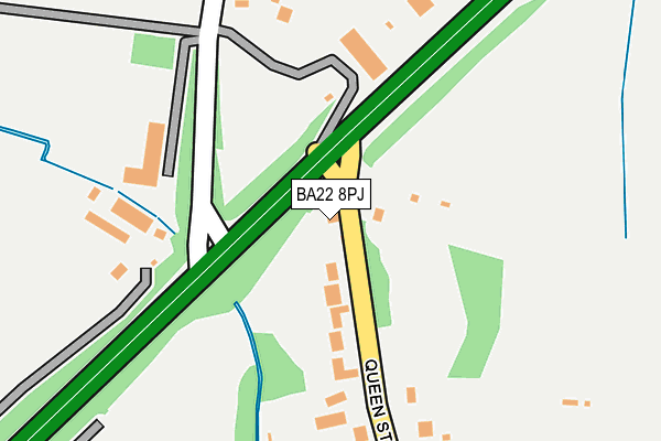 BA22 8PJ map - OS OpenMap – Local (Ordnance Survey)