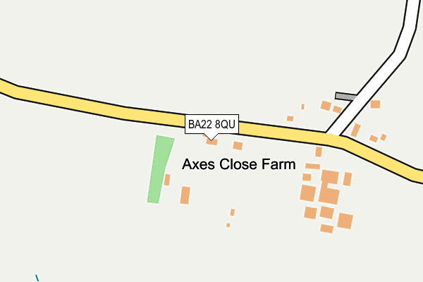 BA22 8QU map - OS OpenMap – Local (Ordnance Survey)
