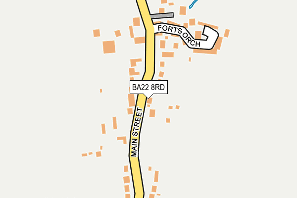 BA22 8RD map - OS OpenMap – Local (Ordnance Survey)