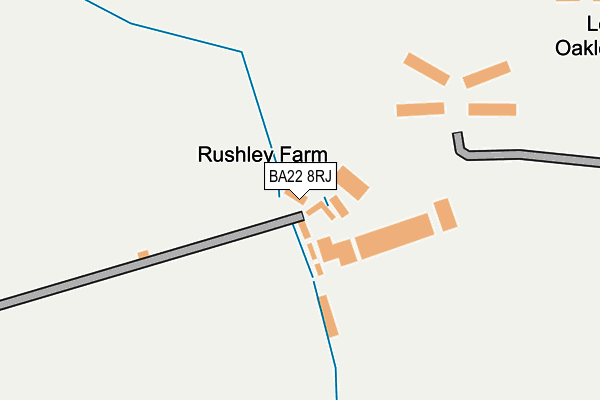 BA22 8RJ map - OS OpenMap – Local (Ordnance Survey)