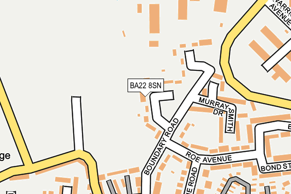 BA22 8SN map - OS OpenMap – Local (Ordnance Survey)