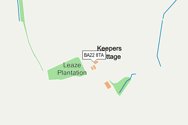 BA22 8TA map - OS OpenMap – Local (Ordnance Survey)