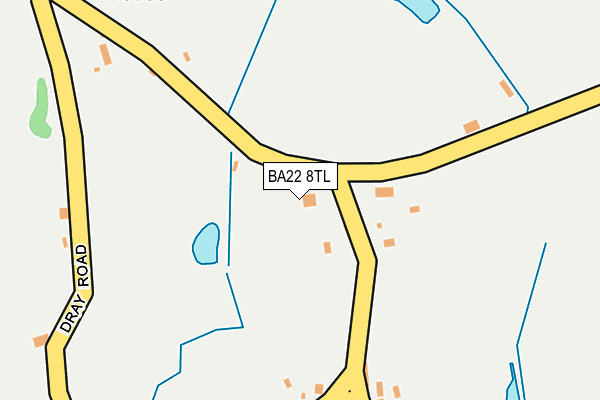BA22 8TL map - OS OpenMap – Local (Ordnance Survey)