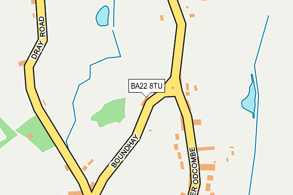BA22 8TU map - OS OpenMap – Local (Ordnance Survey)